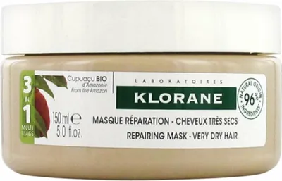 Obrázok produktu pre Klorane Cupuazu regeneran maska na such vlasy, 150 ml