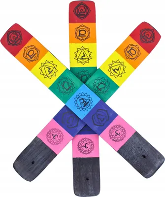 Produktbild von 7 Chakra Räucherstäbchenhalter