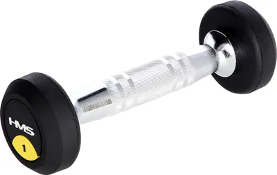 Zdjęcie produktu dla HMS HG Pro 1 kg gumowana hantla jednoręczna