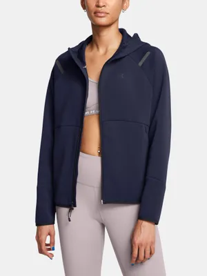 Image de Under Armour Unstoppable Fleece Jacke Blau M Frau Blau M