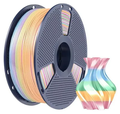 Obrázok produktu pre Filament Sunlu PLA+ Silk Rainbow, 1,75 mm, 1 kg – farba: Silk Rainbow 04