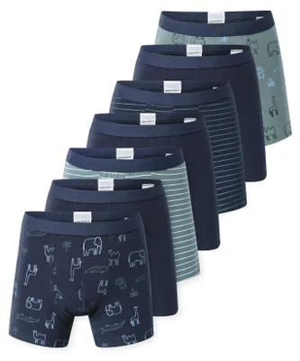 Productafbeelding van Schiesser jongens boxershorts, 7-delige set - 95/5 katoen - maten 92 tot 140