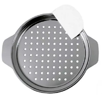 Produktbild von Edelstahl Spätzleplatte Spätzlehobel 8mm Rundloch 24-28cm