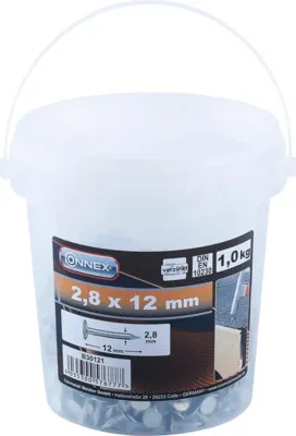 Produktbild von Dachpappstifte 2,8x12 mm galv. verzinkt 1000 Stück