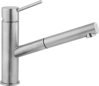 Produktbild von Herzbach LIVING Spültisch-Einlochbatterie ausziehbar Edelstahl