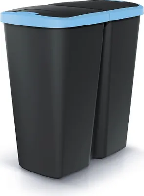 Produktbild von Abfallbehälter COMPLEX DUO schwarz 50 l
