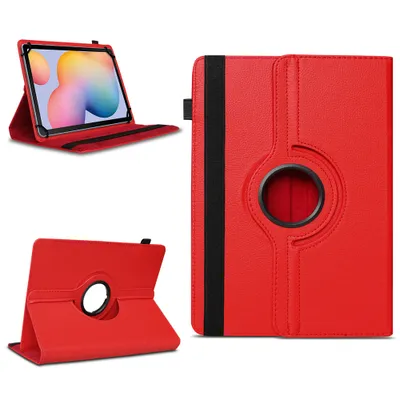 Produktbild von Tablet Tasche für Samsung Galaxy Tab S6 Lite Hülle Schutzhülle Case 360 DrehbarFarben:Rot