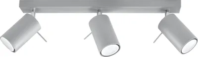 Produktbild von Deckenleuchte RING 3 grau 3xGU10 10W Stahl 16x6x45cm Sollux Lighting