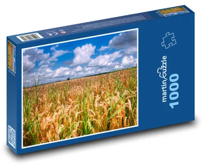 Produktbild von Puzzle 1000 Blühendes Weizenfeld - martinpuzzle