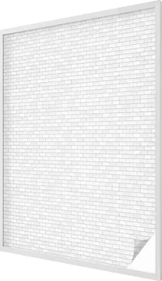 Zdjęcie produktu dla Folia witrażowa - 146x100 cm - wzór witrażowy - nieprzezroczysta dekoracyjna folia do ochrony prywatności - samoprzylepna, ochrona UV - faktura cegły