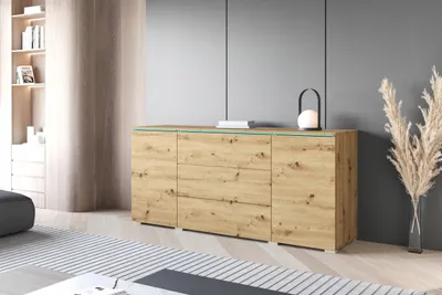 Obrázok produktu pre Kombinovaná komoda HERMINA 150 - dub artisan