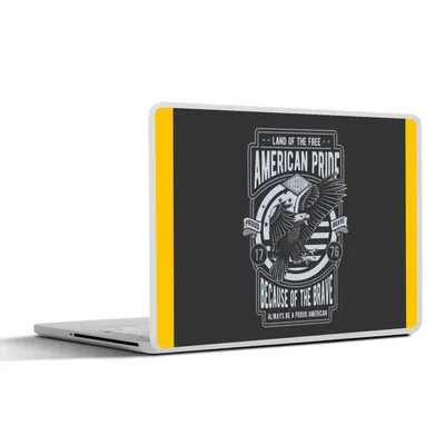 Produktbild von MuchoWow® Laptop Aufkleber Sticker Cover Vogel - Amerika - Jahrgang 32.5x23.5 cm - Sticker für Laptop - Selbstklebend