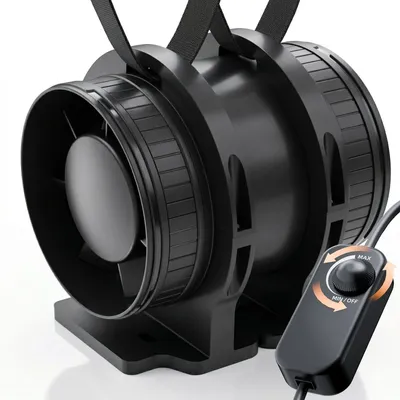 Immagine prodotto di Ventilatore a condotto - Ventilatore inline - 100 mm - Silenzioso - Con base