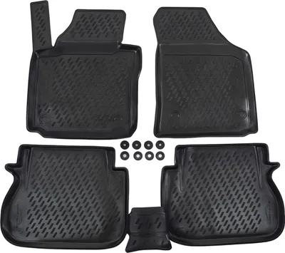 Immagine prodotto di J&J Automotive | Tappetini in gomma con bordo rialzato per Volkswagen Caddy 2015-2020