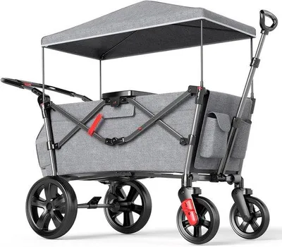 Immagine prodotto di Passeggino con maniglione - Pieghevole - Carrello da trasporto per bambini - Passeggino con maniglione - Carrello da spiaggia