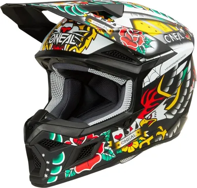 Produktbild von Oneal 3SRS Inked Kinder Motocross Helm, bunt, Y/XL (55/56)