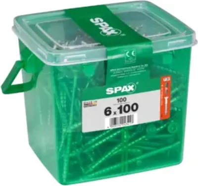 Obrázok produktu pre SPAX univerzálna skrutka WIROX, 6x100 mm, 100 kusov, 4191010601009