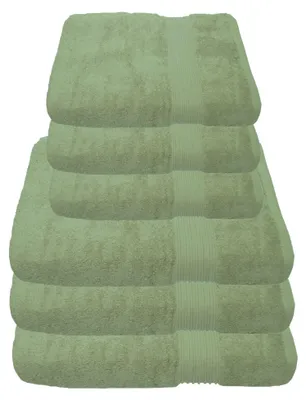 Produktbild von Julie Julsen Handtuch Set Lindgrün,Set:6 tlg. 3 Badetücher 3 Handtücher