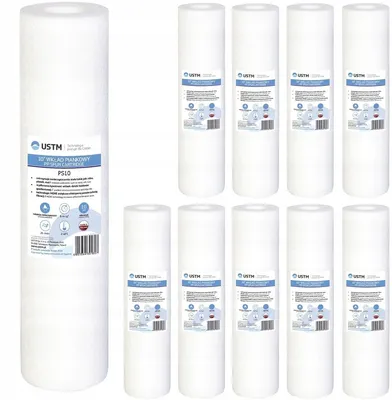 Produktbild von Polypropylen-Filterpatrone USTM 10", 5 Mikrometer, zur Entfernung mechanischer Verunreinigungen