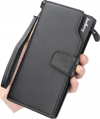 Produktbild von Herrengeldbörse - Praktischer Verschluss - Elegantes Design - Ideales Geschenk - 15 Fächer - Fotofach - Kreditkartenfächer - Großzügig dimensioniert