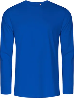 Immagine prodotto di X.O by Promodoro 1465 | Maglietta uomo girocollo manica lunga, cotone pettinato - Colore: Azzurro - Taglia: XL