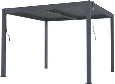Zdjęcie produktu dla Pergola bioklimatyczna G21 Austin 3x3 m, aluminiowa antracytowa