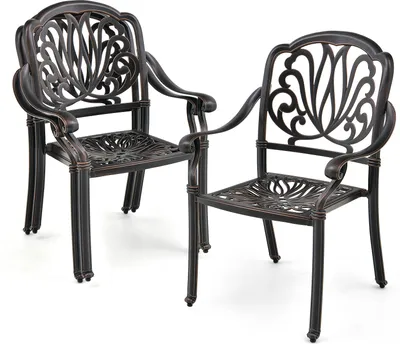 Produktbild von KOMFOTTEU sada 2 stohovatelných zahradních židlí, židle na terasu s nastavitelnými nohami, ergonomické balkonové židle, bistro židle na zahradu, dvůr, terasu