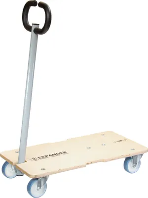 Produktbild von WAGNER Transporthilfe STAR CARRIER AUSZIEHBAR - 74-101 x 37 x 14,5 cm, Rollen Ø 100 mm soft, Tragkraft 200 kg - 20133301