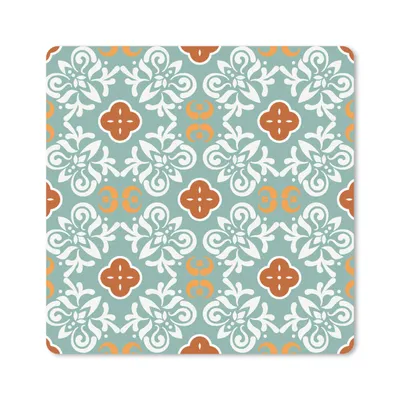 Produktbild von MuchoWow® Mauspad Mousepad Muster - Blumen - Abstrakt 20x20 cm - Mousepads - Maus Mat - Pad - Mausunterlage - Desk Mat - Bureauartikeln