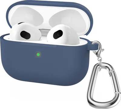 Produktbild von Mobigear Classic  Apple AirPods 3 Hülle Flexibles Silikon - Blau