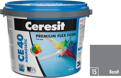 Obrázok produktu pre Ceresit Škárovacia hmota CE 40 Bazalt, 2 kg
