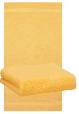 Produktbild von Betz 2 Stück Handtücher 50x100 cm PREMIUM  100% Baumwolle  Farbe: honiggelb