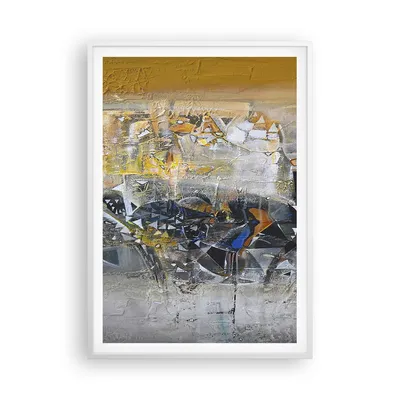 Produktbild von Gerahmtes Poster - Weißer Rahmen - Abstraktion modern - 70x100 cm - Wand Bild - Wanddeko - Wandbilder - Kunstposter - Wandposter - Bilderrahmen - Bilder - Kunstdruck - Wandbild - P2WPA70x100-4001