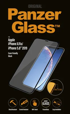 Produktbild von PanzerGlass Apple iPhone X/Xs/11 Pro CF antibakteriell Edge-to-Edge, black