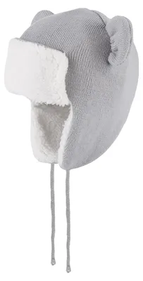 Imagen del producto de Gorro de invierno para bebé con orejeras, forrado de polar, para niños de 6 a 12 meses