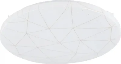 Produktbild von EGLO LED Deckenleuchte Rende, Deckenlampe mit Nachbildung, Lampe Decke aus Kunststoff und Metall in weiß und gold, Deckenbeleuchtung warmweiß, Ø 38 cm