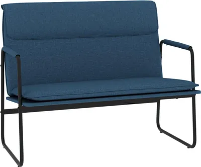 Produktbild von vidaXL Sitzbank Blau 100x64x80 cm Stoff