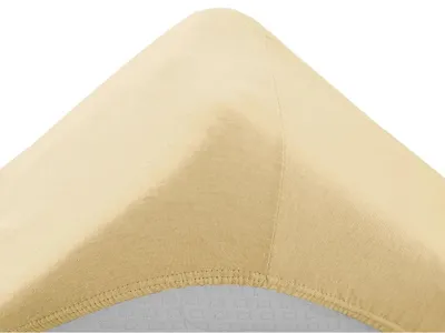Obrázok produktu pre Jersey prestieradlo do detskej postieľky žltej 60 x 120 cm
