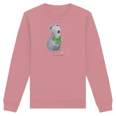 Produktbild von Mr. & Mrs. Panda Baumwoll Pullover Koala Münzen sammeln Größe M - Canyon Pink - Geschenk, aus Aller Welt, Numismatik, Sweatshirt, Bio, Pulli, Sweater