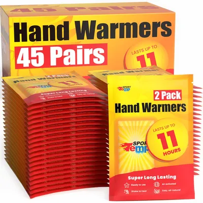 Produktbild von Handwärmer 45 Paar, luftaktiviert, bis zu 11 Stunden Wärme, für Outdoor-Aktivitäten