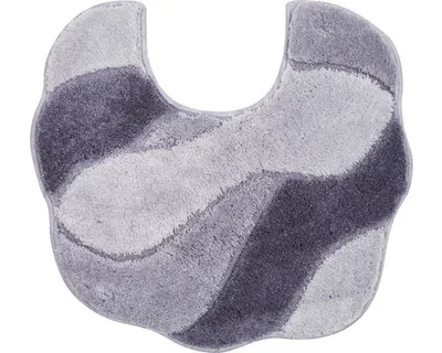 Produktbild von Grund Badteppich CARMEN - 100% Polyacryl ULTRASOFT, Farbe:Grau, Größe:55x50 cm m. A.