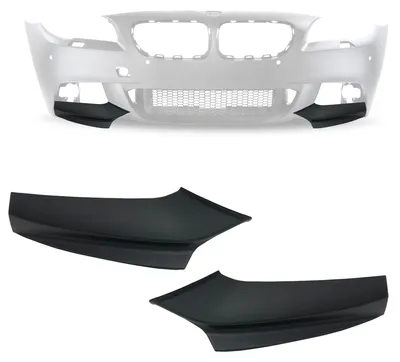 Produktbild von Für BMW F10 F11 2010-2016 mit M-Paket Sport Front Splitter Lip Flaps schwarz