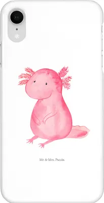Produktbild von Mr. & Mrs. Panda Iphone XR Handyhülle Axolotl Niedlich - Weiß - Geschenk, Liebe, Weisheit, Handy Case, Fröhlich, Premium Kunststoff, Lebensweisheit, Freundin