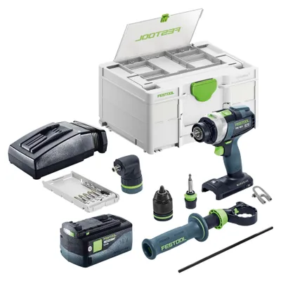 Obrázok produktu pre Festool TPC 18/4-Basic-Set Akumulátorová vŕtačka s príklepom 18 V 75 Nm bezkefová + 1x akumulátor 5,0 Ah + nabíjačka + Systainer