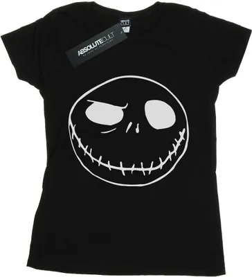 Produktbild von Disney - "Nightmare Before Christmas Jack's Big Face" T-Shirt für Damen BI35527 (XXL) (Schwarz)