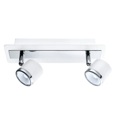Produktbild von EGLO LED Deckenstrahler Pierino weiß Chrom 2flg warmweiß