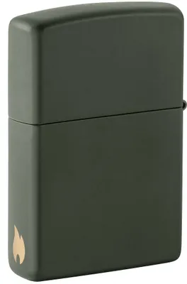 Produktbild von ZIPPO - Zippo Flammenmotiv - Grün Matte Sturmfeuerzeug nachfüllbar Benzin 60006277