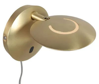 Immagine prodotto di Steinhauer Exclusive - lampada da parete - Zenith2 - ottone - plastica metallo - Ø 15cm - LED - 4396ME