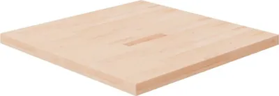 Produktbild von Tischplatte Quadratisch 80x80x4 cm Eichenholz Unbehandelt