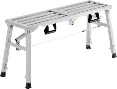 Produktbild von Arbeitsplattform - Arbeitsbühne - Trittbank - Trittleiter bis 180 kg - höhenverstellbar von 500 bis 740 mm - stabil und langlebig